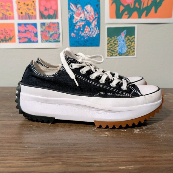 Converse Run Star Hike Low-Top Platform Sneaker Size 8 Women - Picture 2 of 7